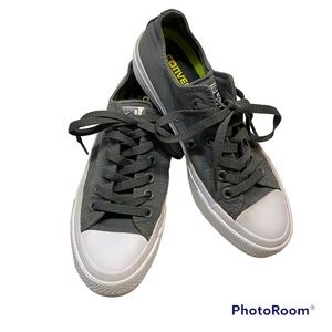 Converse All Star Chuck Taylor II with Lunarlon Unisex Gray Low Top Sneakers
